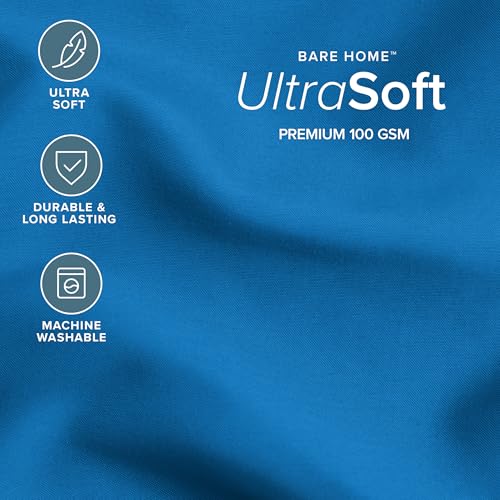 Image of Bare Home Comforter Set - Full Size - Ultra-Soft - Goose Down Alternative - Premium 1800 Series - All Season Warmth (Full, Medium Blue)
