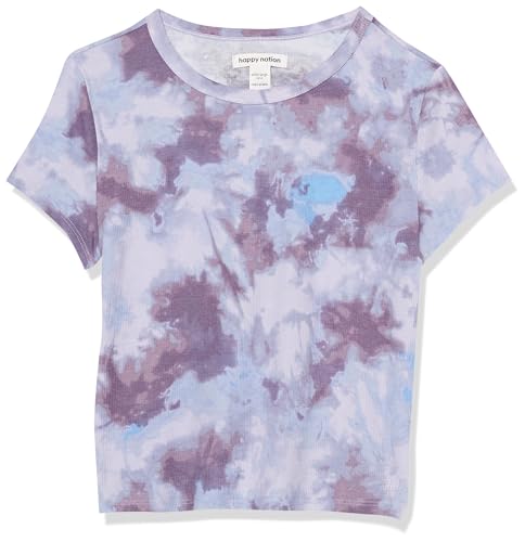 Image of Happy Nation Girls Fitted Ribbed Crop T Shirt