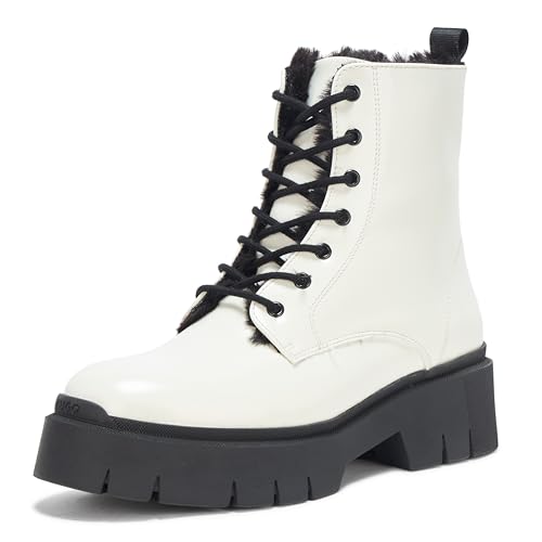 HUGO Women's Kris Chunky Lace Up Boot Fashion