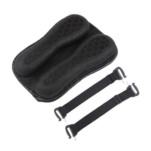 Coussin de siège de moto gonflable noir et housse antidérapante universelle pour moto