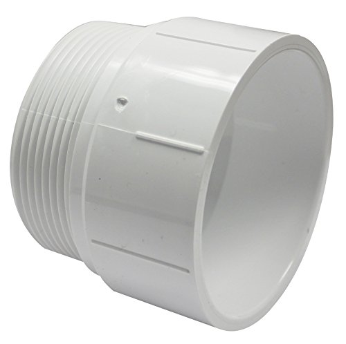 Canplas 192873 PVC DWV Male Adapter, 3-Inch, White