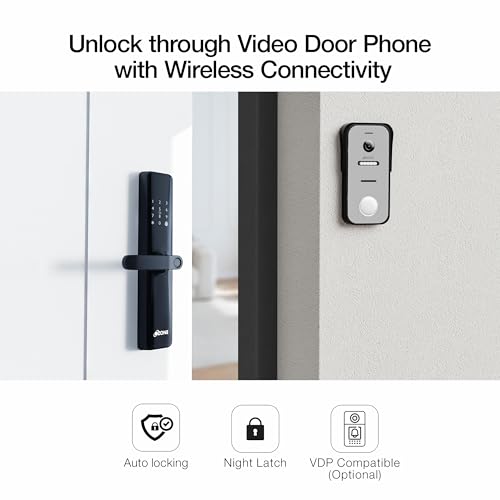 Image of Ozone Smart Door Lock Combo | Digital Door Lock with Video Doorphone | 5-in-1 Access | Unlock Through Video Doorphone | 2 Years Warranty by Ozone