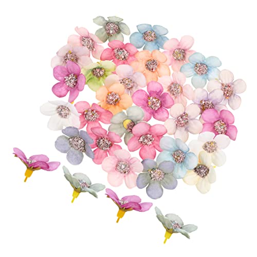 Vaguelly Cabezas De Flores Artificiales Margaritas Falsas para Manualidades y Decoración Materiales DIY Mezcla De Colores