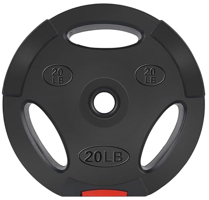 Vinyl Standard 1-Inch Plate Weight Plate for Strength Training and Weightlifting