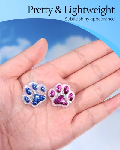 Image of Plifal Xray Markers with Lead Initials Paw - X-ray Markers Glitter Deep Rose & Blue Resin Radiology with Letter Include Reusable Adhesive Tape to Nurse Radiologist Badge Reel Buddy, Easy to Identify