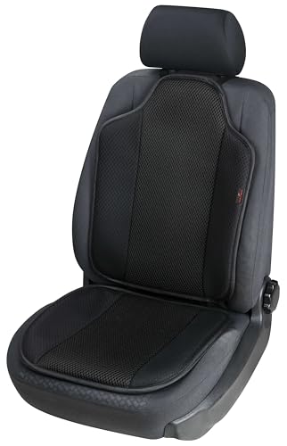 Walser Funda de Asiento de Coche Aero-Spacer, Protector de Asiento Transpirable, Funda de Asiento Confortable Negro 13994