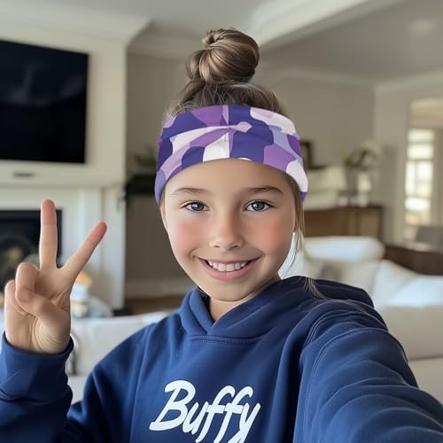 Sports Headbands for Kids Girls Boys Sports Headscarf Athletic Sweatbands Wicking Elastic Hairband4