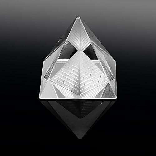 Crystal Pyramids Figurine, Pyramids Figurine Statue Model Silver, Feng Shui Crafts Pyramids Gift