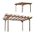 Mulinsonfly Outdoor Pergola 12'x10' - Sturdy Wooden Frame for Garden, Patio, and Backyard, Wood Pergola Ideal for Outdoor Entertaining and Relaxation