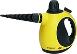 Bomann DR 907 CB Dampfreiniger inklusive 9-teilig Zubehör, 3,5 bar maximal Dampfdruck, gelb/schwarz