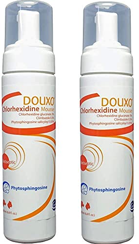 Ceva Douxo Antiseptic Chlorhexidine + Climbazole Mousse 6.8 oz/200ml (Ðžne Ð Ð°Ñk) (2 Pack)