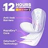Always Discreet Adult Incontinence Pads for Women, Drier, 6 Drop Long Length, Extra Heavy Absorbency, Pads for Bladder Control Management, Bladder Leaks, Postpartum Pads, 45ct