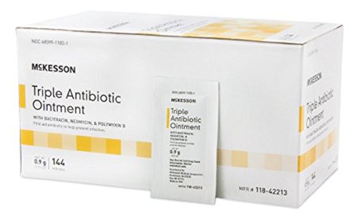 McKesson - First Aid Antibiotic - 0.9 Gram - Ointment - Individual Packet - 144/Box-McK