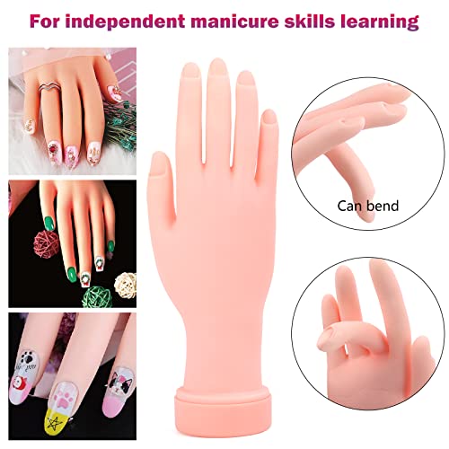 Mano práctica para uñas acrílicas con kit profesional miniatura 2