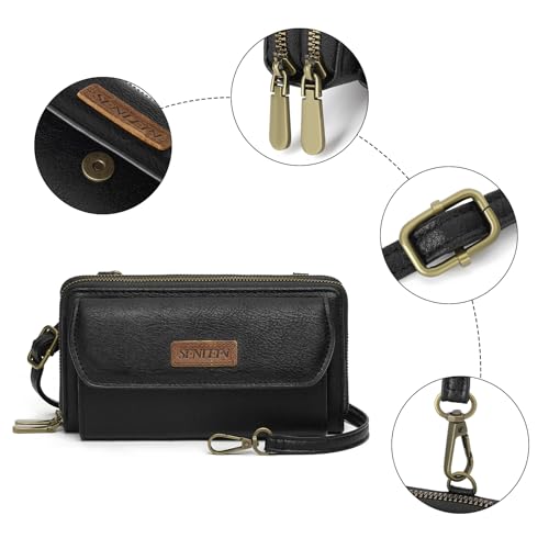 Image of SENDEFN Small Crossbody Phone Purses for Women Vegan Leather Crossbody Bags Shoulder Handbags | Small