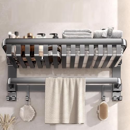 Porte-serviettes mural compact sans assemblage pour éliminer le désordre - 6