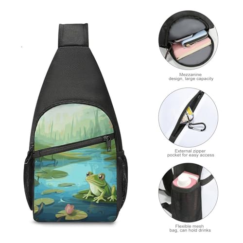 Mochila tipo bandolera deportiva para senderismo y viaje miniatura 5