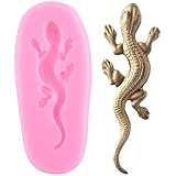 XMOLDNMS Eidechse Gecko Silikon-Fondantformen für Kuchendekoration, Cupcake-Topper, Süßigkeiten, Schokolade, Polymer-Ton, Gummipaste