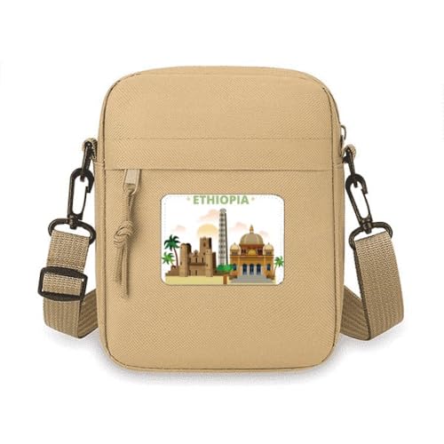 Sac à bandoulière Art Déco City Castle pour téléphone portable et mini pochette tendance