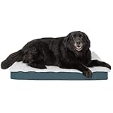 Furhaven Orthopedic Mattress Pet Bed, Large, Convertible Marine Blue, for Dogs and Cats