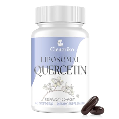 Clenoriko Quercetin with Bromelain Liposomal Quercetin Complex with Vitamin C & Zinc Elderberry Berberine & Mullein for Immune Wellness & Respiratory Comfort Higher Absorption - 60 Softgels