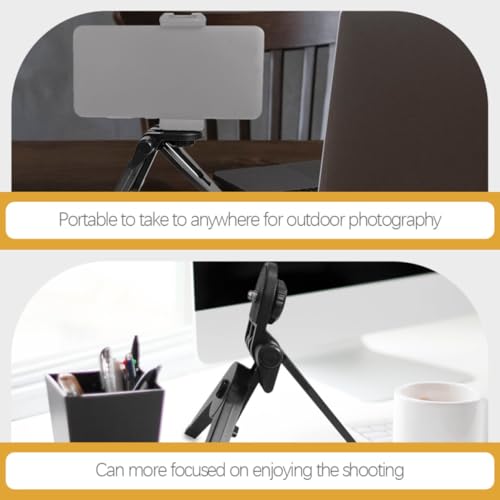 Trípode para móvil Mipcase ajustable y plegable con soporte de escritorio 3