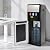 Bottom Loading Water Cooler Dispenser with 3 Temperature Settings of Hot, Cold, Room Water, Hot & Cold Standing Water Dispenser for 5 Gallon Bottles, Home Standing Water Dispenser (Grey)