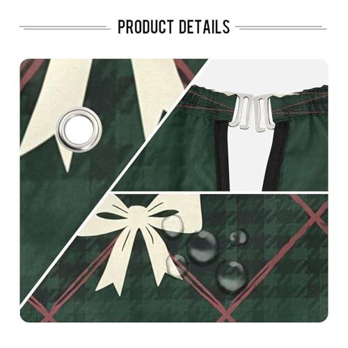 Capa para corte de cabello impermeable profesional a cuadros verde bosque con cierre ajustable de broche para barbería y estilismo miniatura 4