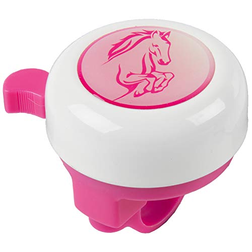 M-Wave Unisex - Babies Bella 3D Children's Bicycle Bell - Pink