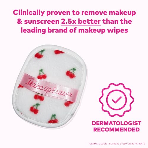 the original makeup eraser 7-day set erase all makeup with just water including waterproof mascara eyeliner foundation lipstick sunscreen and more