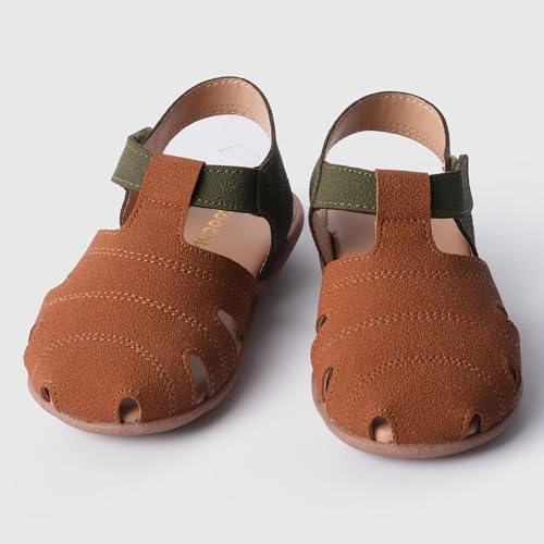 Image of toothless Boys Open Toe Sandals with Adjustable Hook-and-Loop Straps | Cushioned Footbed and Flexible Sole | Lightweight Comfortable Sandals for Boys Outdoor, Travel and Casual Use