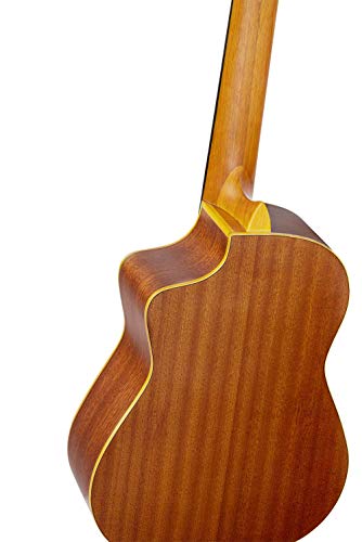 Ortega Guitars Guitare Concert Electro-acoustique Série Requinto – corps profond – Housse incluse – cèdre massif / sapele (RQ39E) - Les Beatles, Paul McCartney, John Lennon, RIngo Starr, George Harrison Ortega Guitars Guitare Concert Electro-acoustique Série Requinto - corps profond - Housse incluse - cèdre massif / sapele (RQ39E) – Image 7