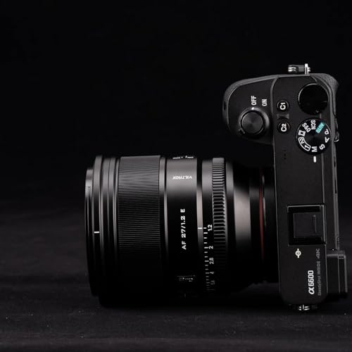 Image of VILTROX 27mm F1.2 f /1.2 Pro E-Mount APS-C Autofocus Portrait Lens for Sony E-Mount Cameras A7 A7II A7RII A7SII A7SIII A7III A7IV A7RV A9 A9II FX3 FX6 ZVE1 A6600 A6500 A6400 A6300 A6100 ZVE10 FX30
