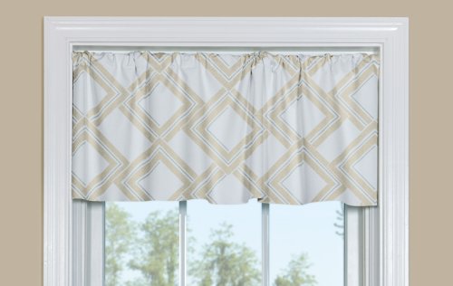 Esquire Dune Kitchen Valance - 50-Inch by 14-Inch