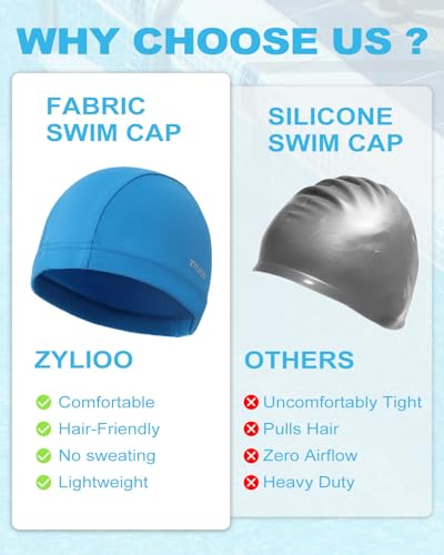 Bonnet de bain XXL tissu grand format sans serrer