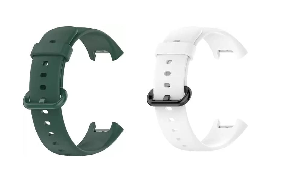 AIFEI Soft Silicone Wristband smartwatch Strap Compatible only for Redmi Watch 2 Lite/Redmi GPS Watch (Watch NOT Included) (Green & White) (B0CTHQWLVC) Amazon Price History, Amazon Price Tracker
