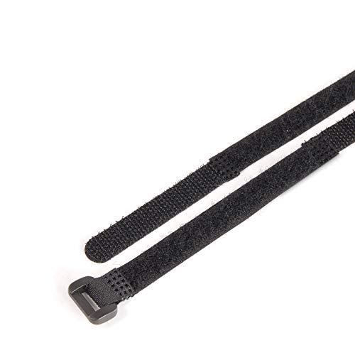 1x Kabelbinder Klett schwarz 5x100 cm *** Klettverschluss *** Große AUSWAHL 1/2/3/5cm ** 10-300cm ** 5 Farben ** 1/10/100er Packs