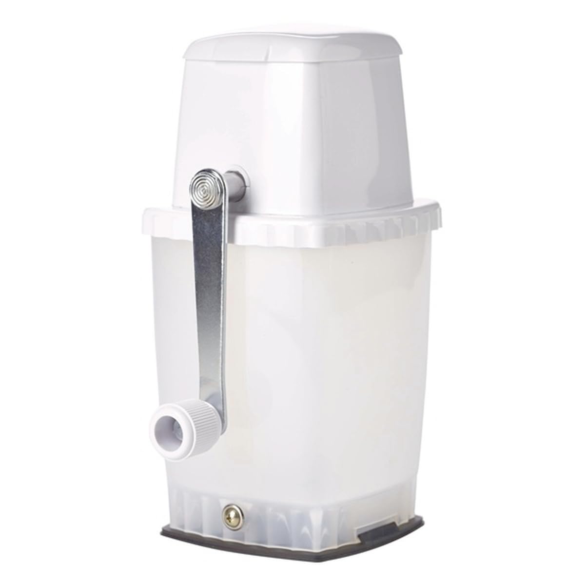 LOUIS TELLIER - White Polypropylene Ice Crusher - Ultra Stable with Suction Cup Mount - Superior Quality - French Brand