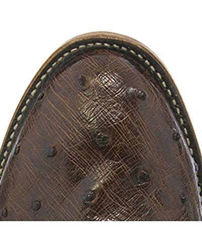 Tony Lama Men's Brown/Full Quill Ostrich Cowboy Boot2