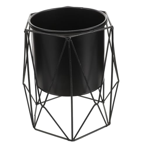 Supvox Eisen Pflanzkübel Mit Ständer Für Sukkulenten Und Büro Kompakt Langlebig Rustikal Und Modern Dekorativer Blumentopf Und Stiftehalter Platzsparend