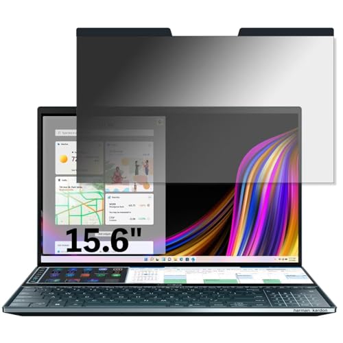 ASUS ZenBook Pro Duo UX581GV 15.6�C���` 16:9 �Ή� �}�O�l�b�g�� �`�����h�~�t�B���� �v���C�o�V�[�t�B���^�[ �u���[���C�g�J�b�g ���˖h�~ PC �p�\�R�� �m�[�g�u�b�N �̂������h�~ ��ʕی� �ی�V�[�g ���E�ȒP ��