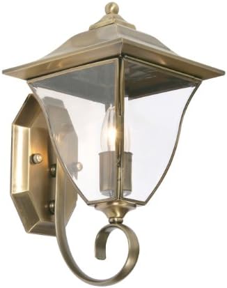 Oaks Lighting Callan Brass Uplight Wall Outdoor Light, 581 UP BR