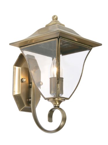 Oaks Lighting Callan Brass Uplight Wall Outdoor Light, 581 UP BR