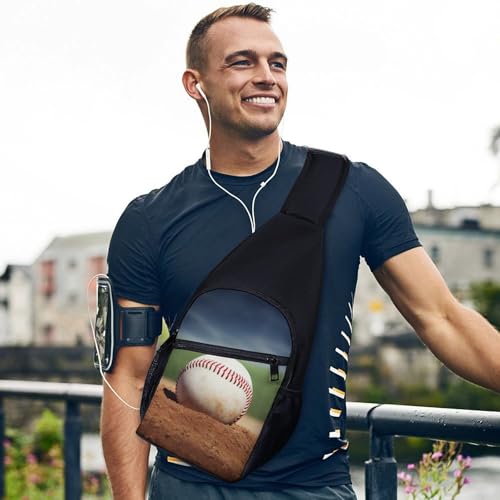 Baseball Sling Bag Travel Sling Backpack Man Purse for Men Hiking Crossbody Bags Chest Bag Shoulder Chest Pack3