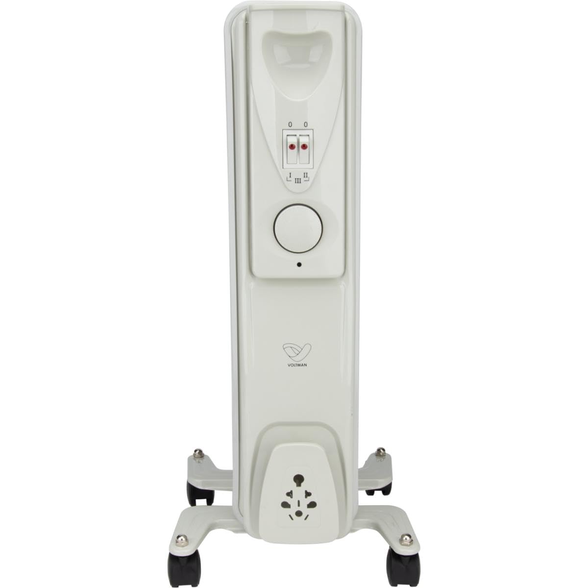 Radiateur mobile bain d'huile 1000W - blanc - Voltman