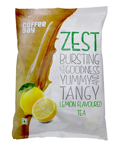 Image of Browell Coffee Day Beverages Zest Lemon Green Tea Powder- 40 Sachets(Pack Of 2), 420 Grams
