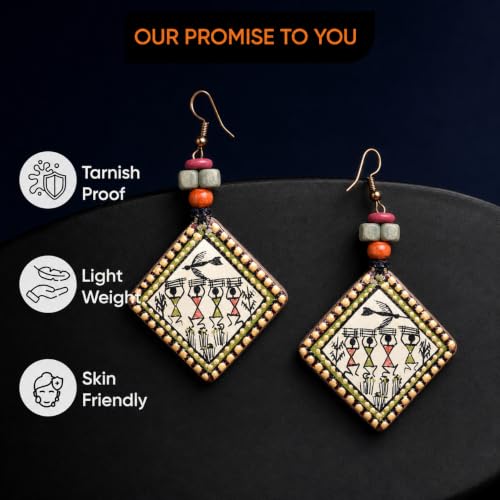 Image of Boho Chic Earrings Collection - Colorful Tassel, Chandeliers, Hoops & Huggies for Women