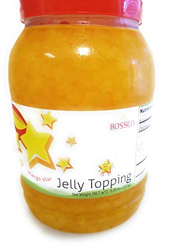 Bossen Mango Star Jellies Boba Topping 8.38Lb Tub #TOP22