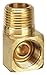 1/4" MNPS x 3/8" Flare Brass 90 Degree Elbow 10PK