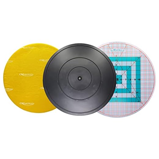 Martelli Roundabout Set - 16" Turntable, Cutting Mat & Ironing Pad